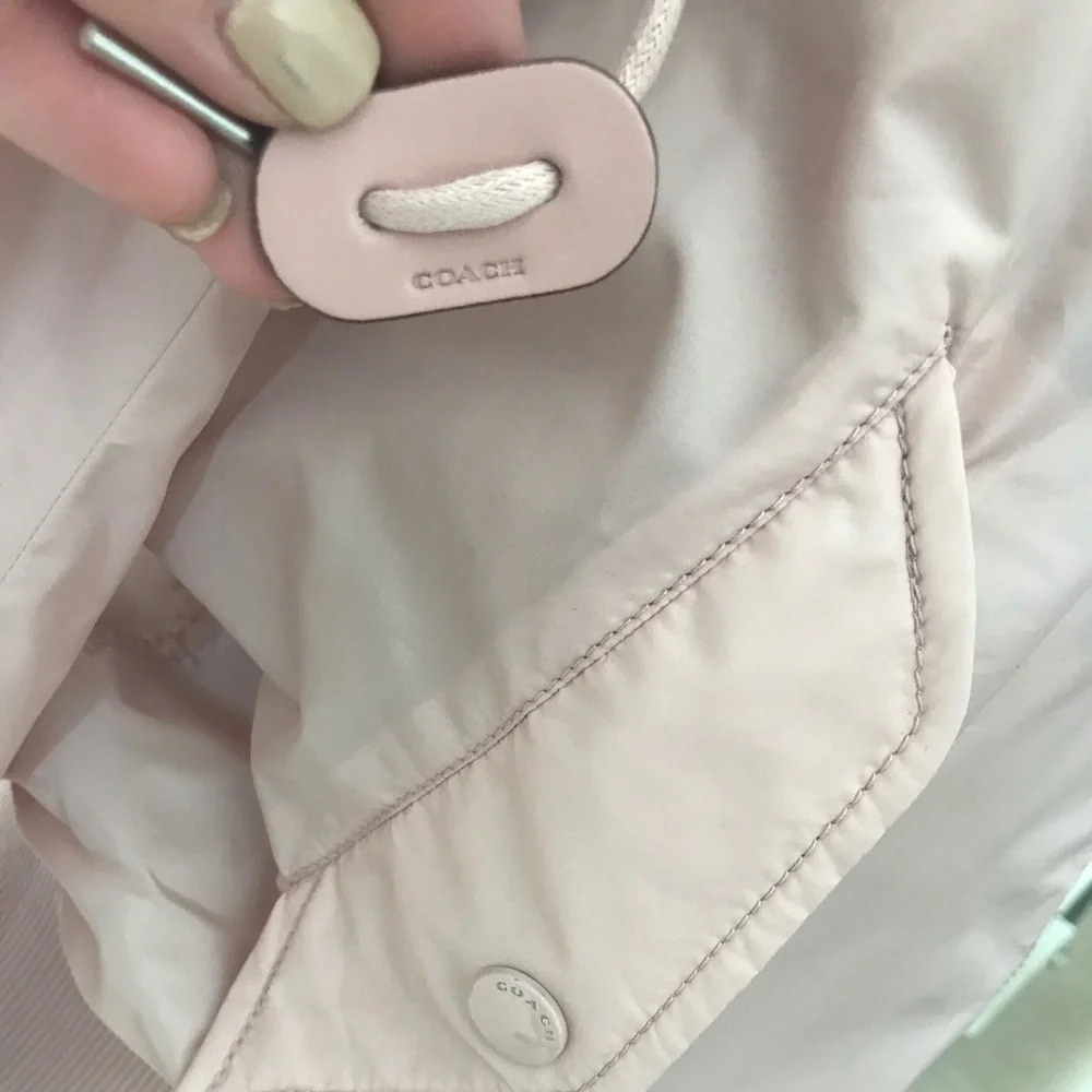 Coach pink windbreaker jacket medium - Picture 13 of 16
